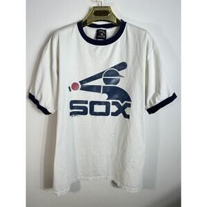 Vintage Chicago White Sox T-Shirt Majestic Cooperstown Size XL Baseball Tee Y2k